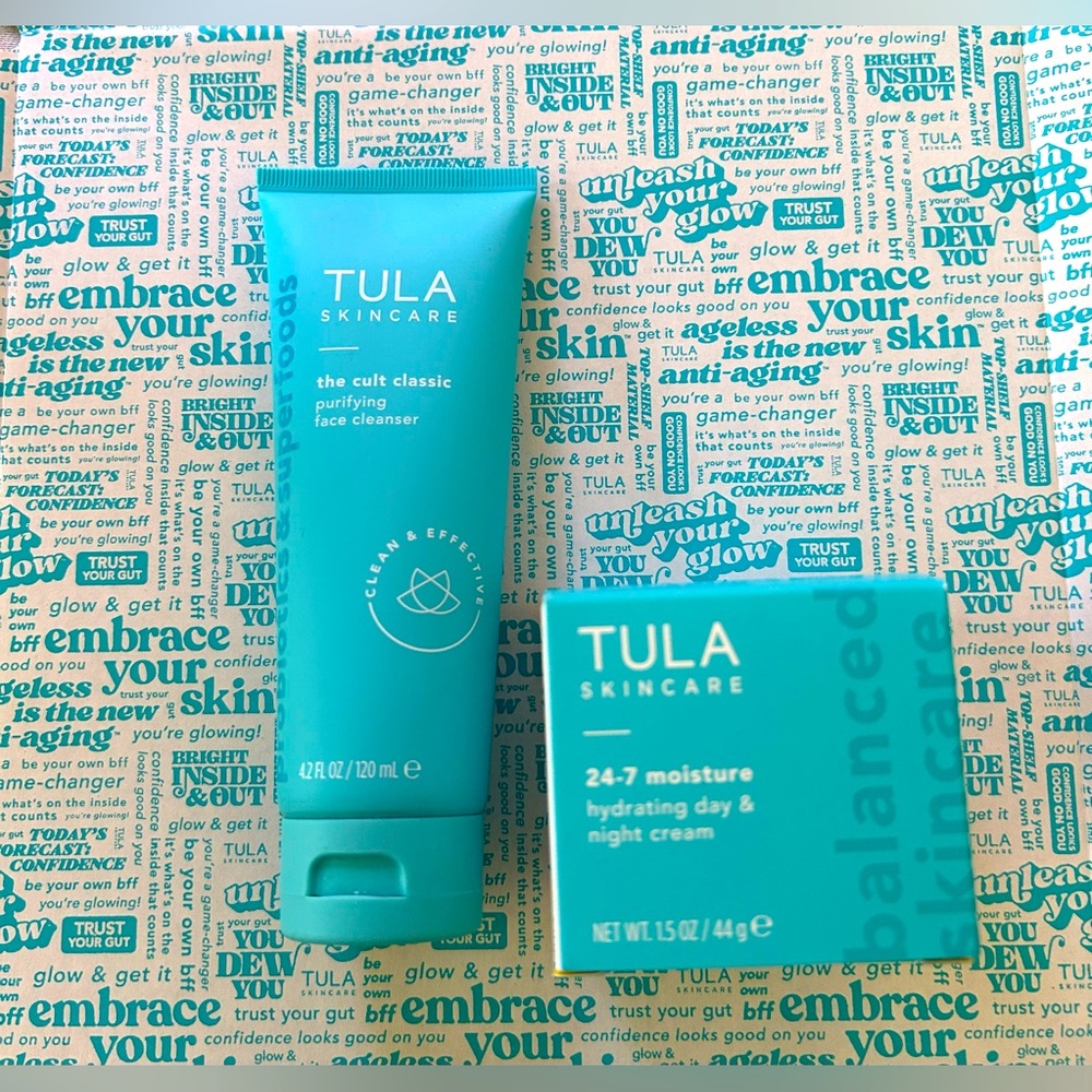Tula Skincare Purifying Face Cleanser | 24-7 Moisture Day & Night Cream